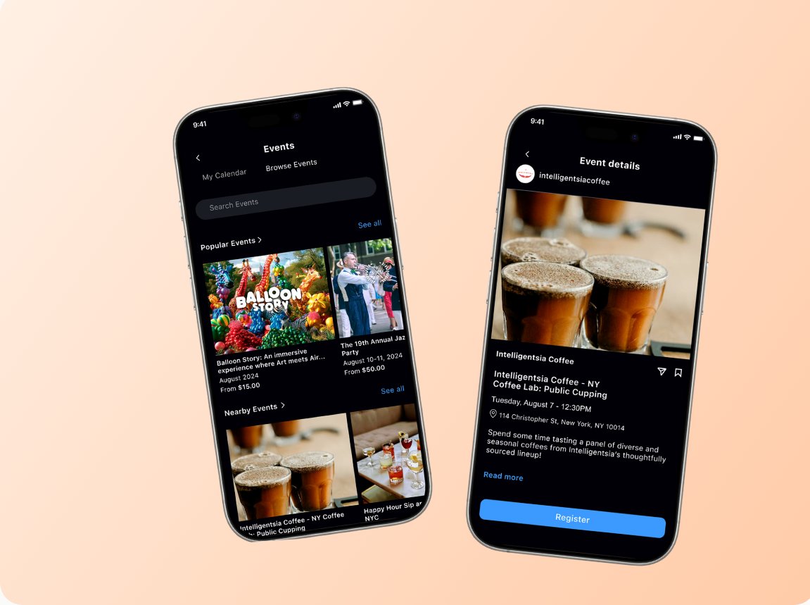 Instagram Events - feature concept cover