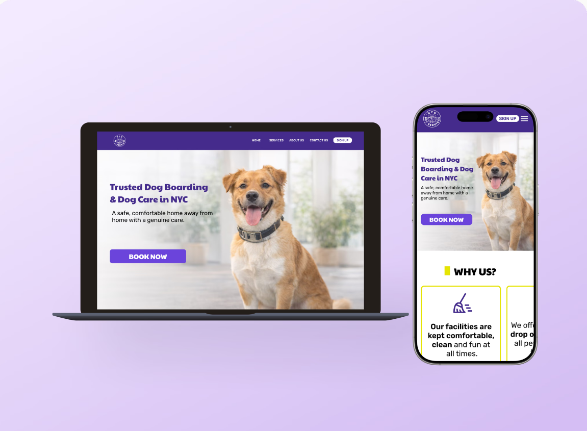 NYC Pet Services - responsive redesign cover